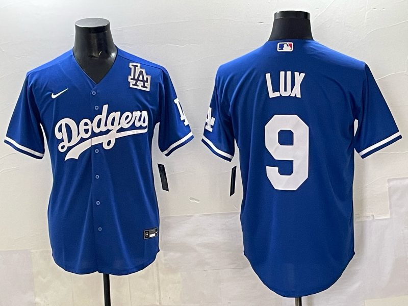 Men Los Angeles Dodgers #9 Lux blue Nike NFL 2025 jersey 003